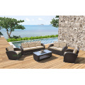 5pcs Mara mma Ọpụpụ Wicker Patio Garden Sofa Furnitures